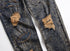 Younger Mid Waist Jeans Men's Ripped Jeans Comfy Straight Pants